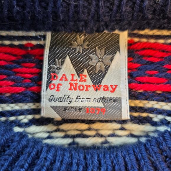 Vintage Dale of Norway Sweater Women's XS/S Reindeer Fair Isle Wool Nordic - Picture 7 of 10